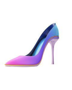 Blue-Pink Heels